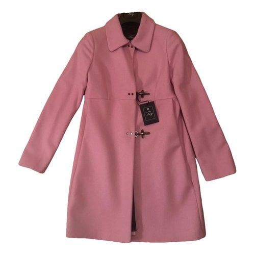Pre-owned Fay Cashmere Coat In Pink