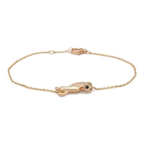 Pre-owned Cartier Pink Gold Bracelet In Green