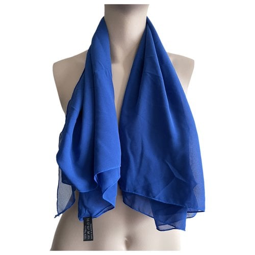 Pre-owned Wolford Scarf In Blue
