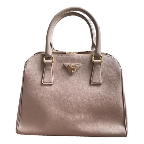 Pre-owned Prada Pyramid Leather Handbag In Pink