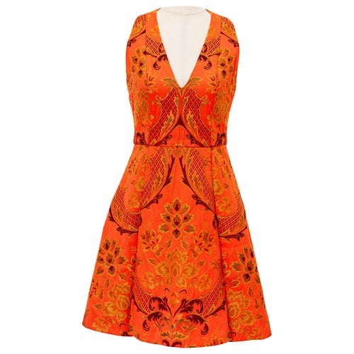 Pre-owned Alice And Olivia Mini Dress In Orange