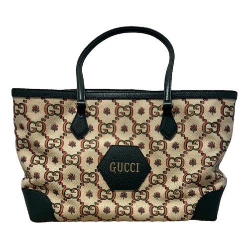 Pre-owned Gucci Ophidia Shopping Tote In Green
