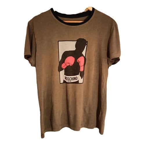 Pre-owned Moschino T-shirt In Khaki