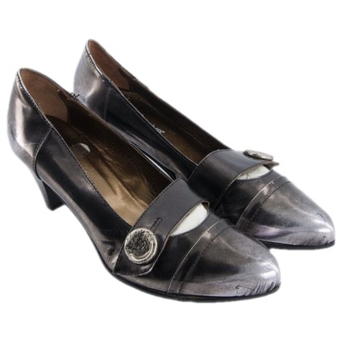 Pre-owned Laura Bellariva Leather Heels In Silver
