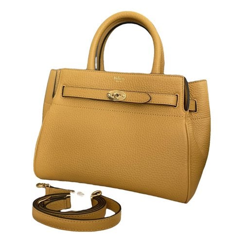 Pre-owned Mulberry Bayswater Leather Handbag In Yellow