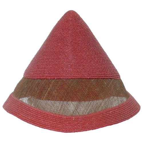 Pre-owned Saint Laurent Hat In Red