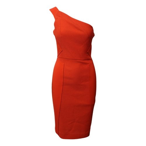 Pre-owned Roland Mouret Mid-length Dress In Orange