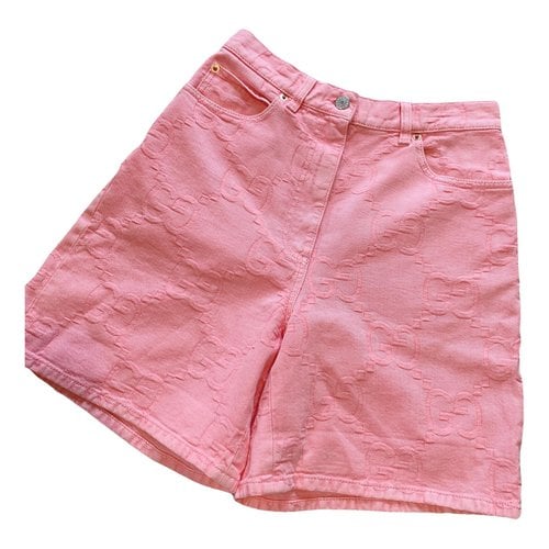 Pre-owned Gucci Shorts In Pink