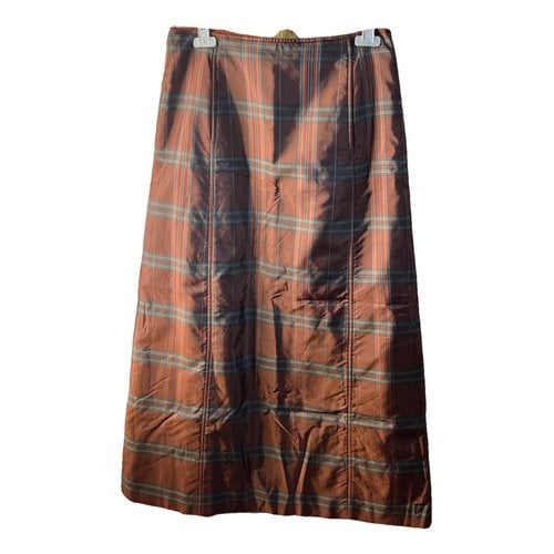 Pre-owned Philosophy Di Alberta Ferretti Maxi Skirt In Orange