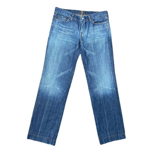 Pre-owned 7 For All Mankind Jeans In Blue