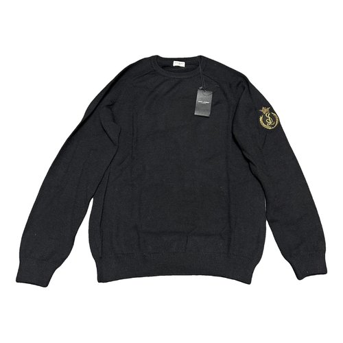 Pre-owned Saint Laurent Wool Sweatshirt In Black