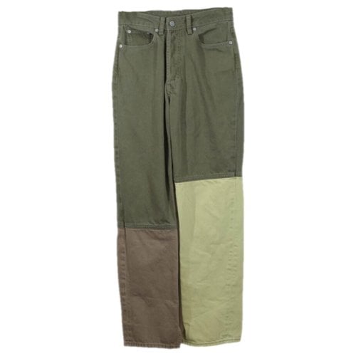 Pre-owned Ganni Jeans In Khaki