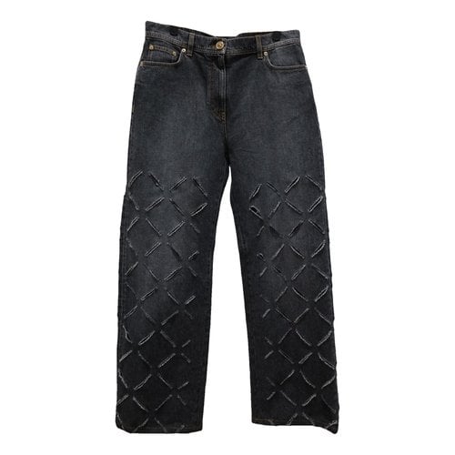 Pre-owned Versace Large Jeans In Grey