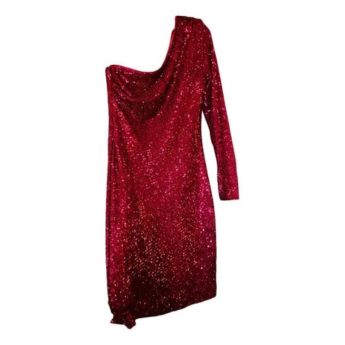 Pre-owned Trina Turk Glitter Dress In Red