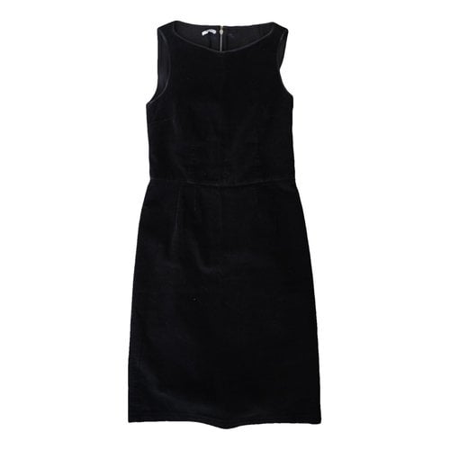 Pre-owned Miu Miu Velvet Mid-length Dress In Black