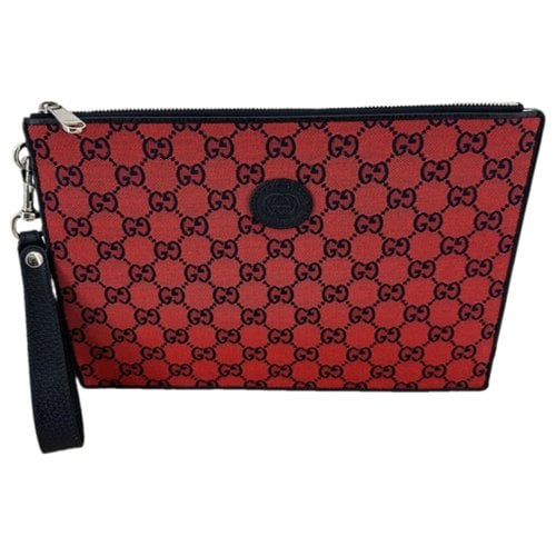 Pre-owned Gucci Cloth Small Bag In Red
