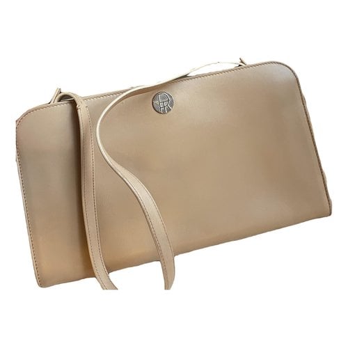 Pre-owned The Row Leather Crossbody Bag In Camel