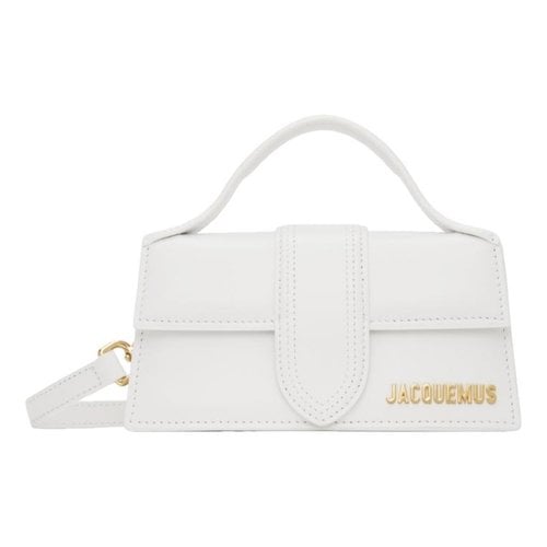 Pre-owned Jacquemus Le Bambino Leather Crossbody Bag In White