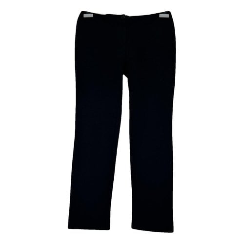 Pre-owned Valentino Slim Pants In Black