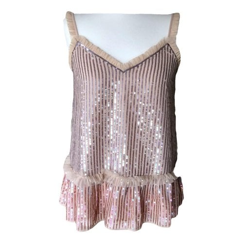 Pre-owned Needle & Thread Camisole In Metallic