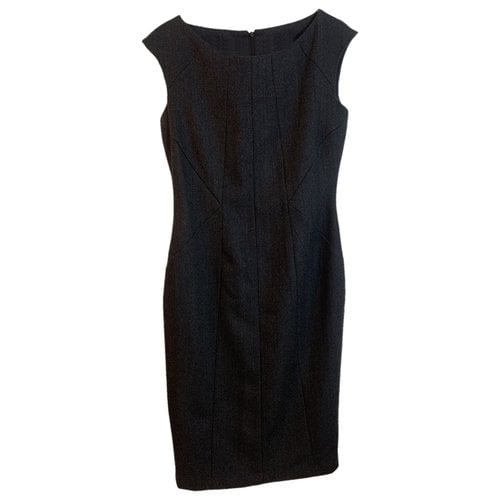 Pre-owned Karl Lagerfeld Wool Mid-length Dress In Grey