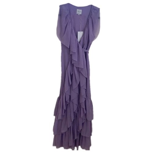 Pre-owned Misa Mid-length Dress In Purple
