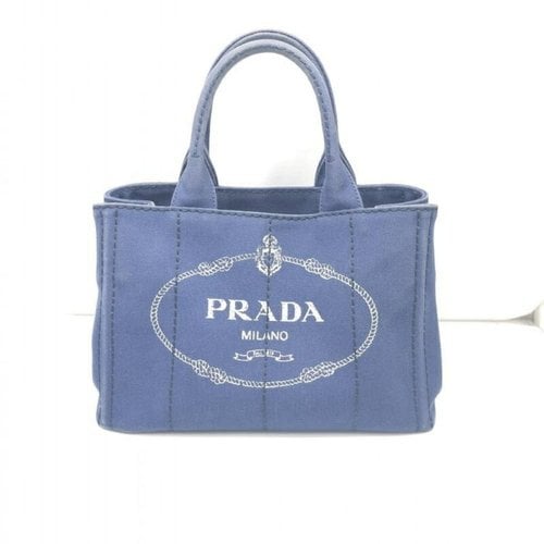 Pre-owned Prada Handbag In Navy