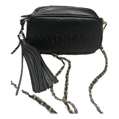 Pre-owned Valentino By Mario Valentino Leather Handbag In Black