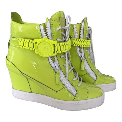 Pre-owned Giuseppe Zanotti Trainers In Green