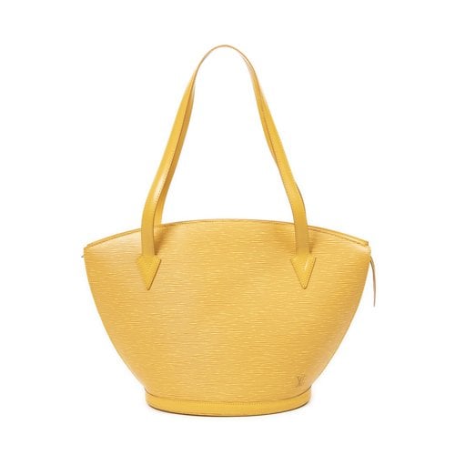Pre-owned Louis Vuitton Saint Jacques Leather Handbag In Yellow