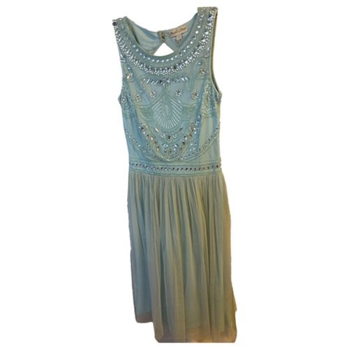 Pre-owned Frock And Frill Mid-length Dress In Turquoise