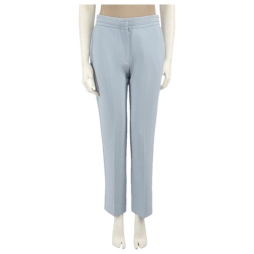 Pre-owned Victoria Beckham Trousers In Blue