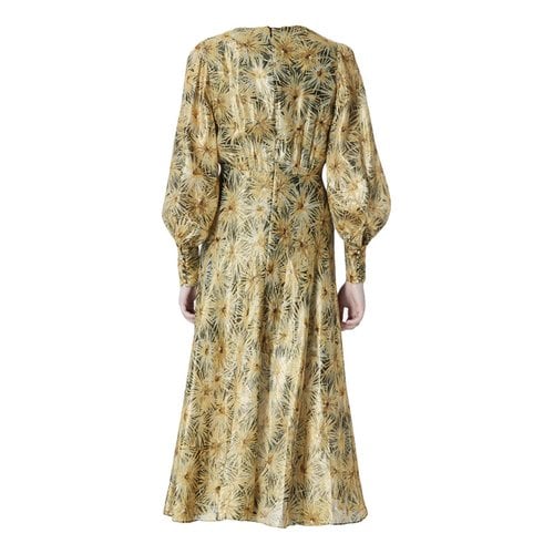 Pre-owned The Kooples Maxi Dress In Gold