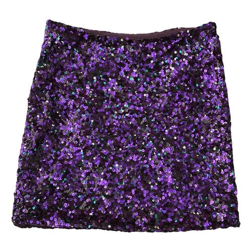 Pre-owned Dolce & Gabbana Mini Skirt In Purple