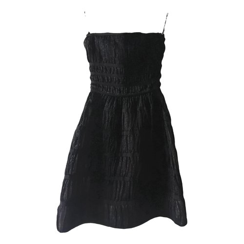 Pre-owned Alaïa Silk Dress In Black