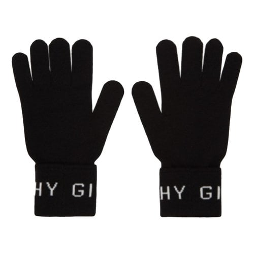 Pre-owned Givenchy Wool Gloves In Black