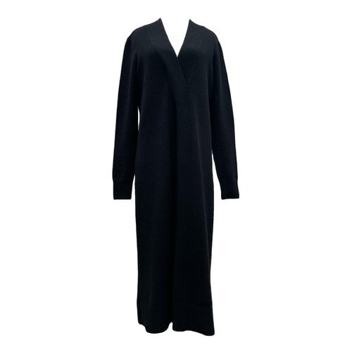 Pre-owned The White Company Cashmere Mid-length Dress In Black