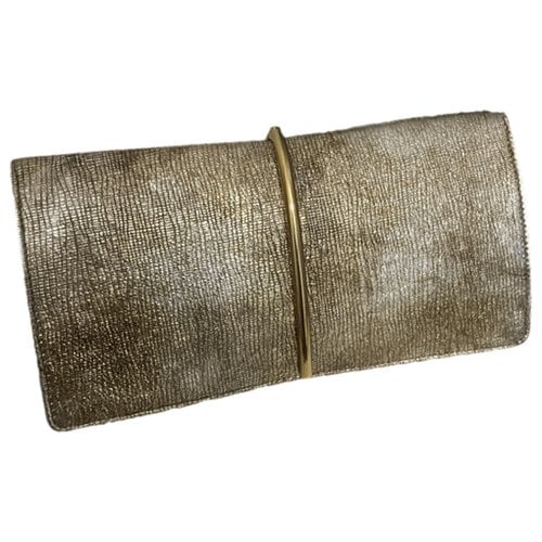 Pre-owned Nina Ricci Leather Handbag In Gold