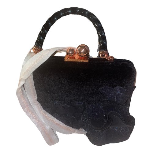 Pre-owned Sophia Webster Velvet Handbag In Black