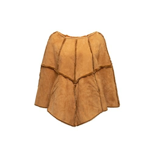 Pre-owned Ugg Leather Jacket In Camel