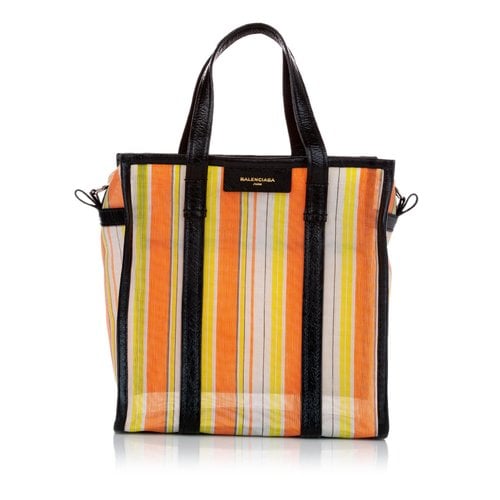 Pre-owned Balenciaga Bazar Bag Leather Handbag In Orange