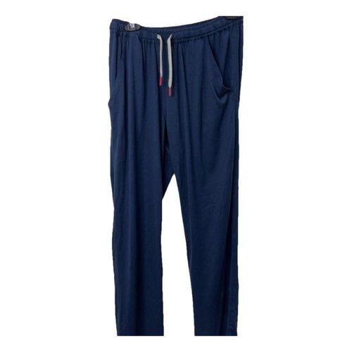 Pre-owned Kiton Trousers In Blue