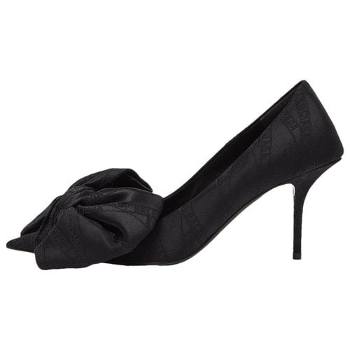 Pre-owned Balenciaga Cloth Heels In Black