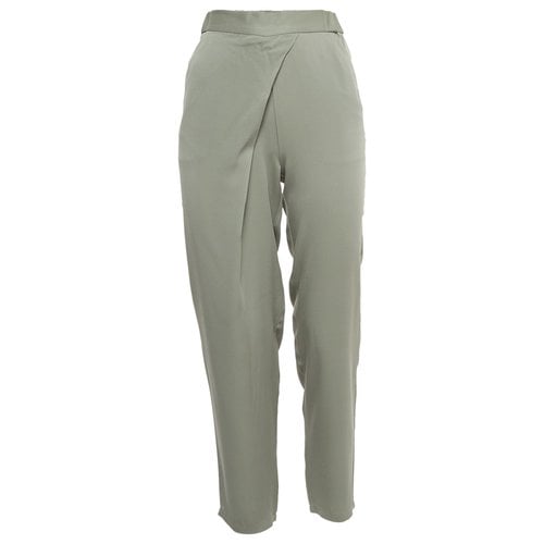 Pre-owned Armani Collezioni Cloth Trousers In Grey