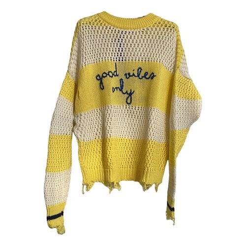 Pre-owned Pinko Jumper In Yellow