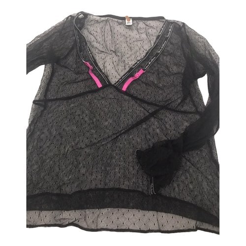 Pre-owned John Galliano Lace Blouse In Black
