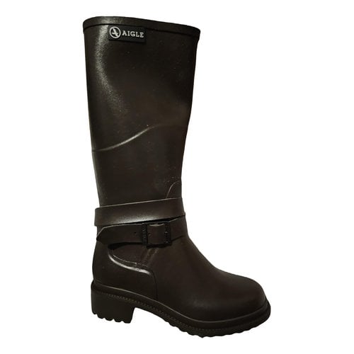 Pre-owned Aigle Wellington Boots In Other