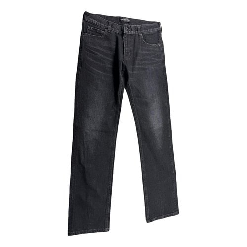 Pre-owned Balenciaga Straight Jeans In Black