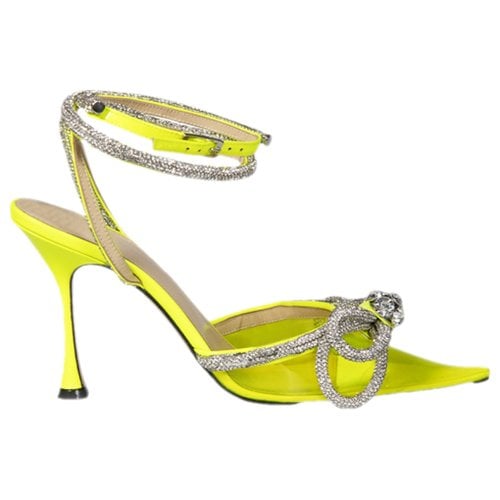 Pre-owned Mach & Mach Heels In Yellow