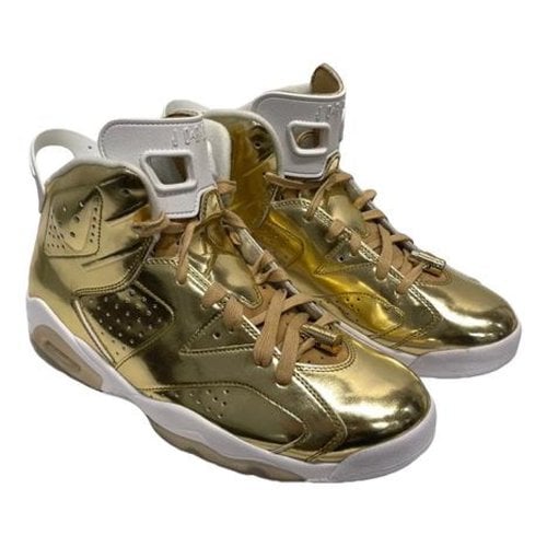 Pre-owned Jordan 6 High Trainers In Gold